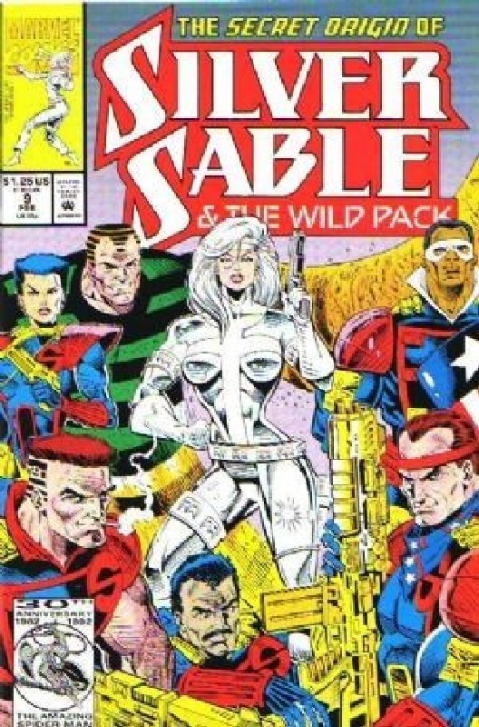 Origin of Silver Sable<br> Cover of Silver Sable (Vol 1) #9. One of 250,000 Vintage American Comics on sale from Krypton!