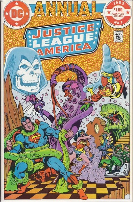 Cover of Justice League of America (Vol 1) Annual #1. One of 250,000 Vintage American Comics on sale from Krypton!