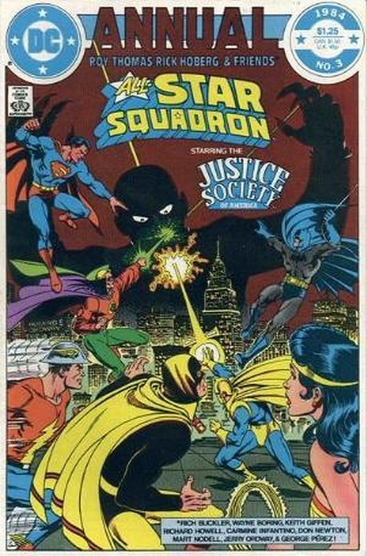 Cover of All-Star Squadron Annual #3. One of 250,000 Vintage American Comics on sale from Krypton!