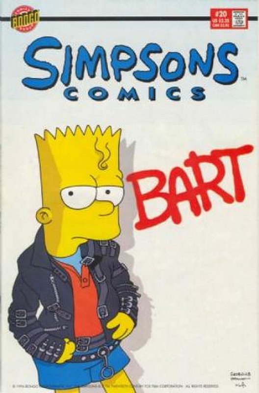 Cover of Simpsons Comics #20. One of 250,000 Vintage American Comics on sale from Krypton!