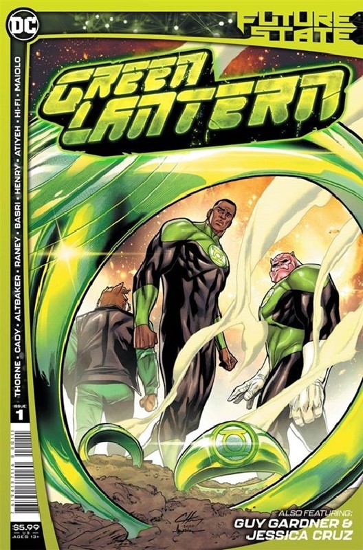 1st God in Red<br> Cover of Future State: Green Lantern (Vol 1) #1. One of 250,000 Vintage American Comics on sale from Krypton!