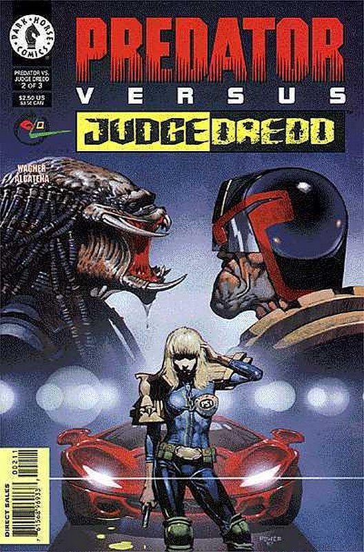 Cover of Predator vs Judge Dredd #2. One of 250,000 Vintage American Comics on sale from Krypton!