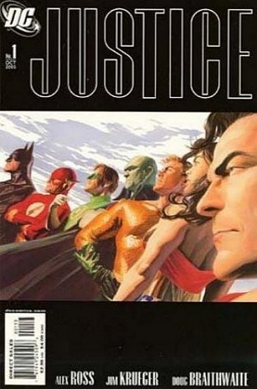 Cover of Justice (JLA) #1. One of 250,000 Vintage American Comics on sale from Krypton!