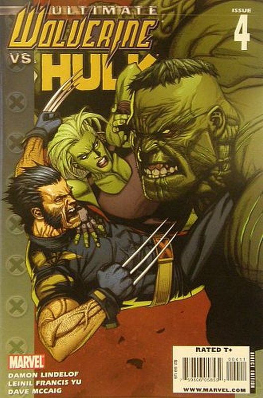 Cover of Ultimate Wolverine vs Hulk (2005 Ltd) #4. One of 250,000 Vintage American Comics on sale from Krypton!