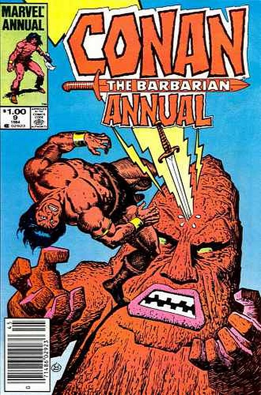 Cover of Conan the Barbarian Annual #9. One of 250,000 Vintage American Comics on sale from Krypton!