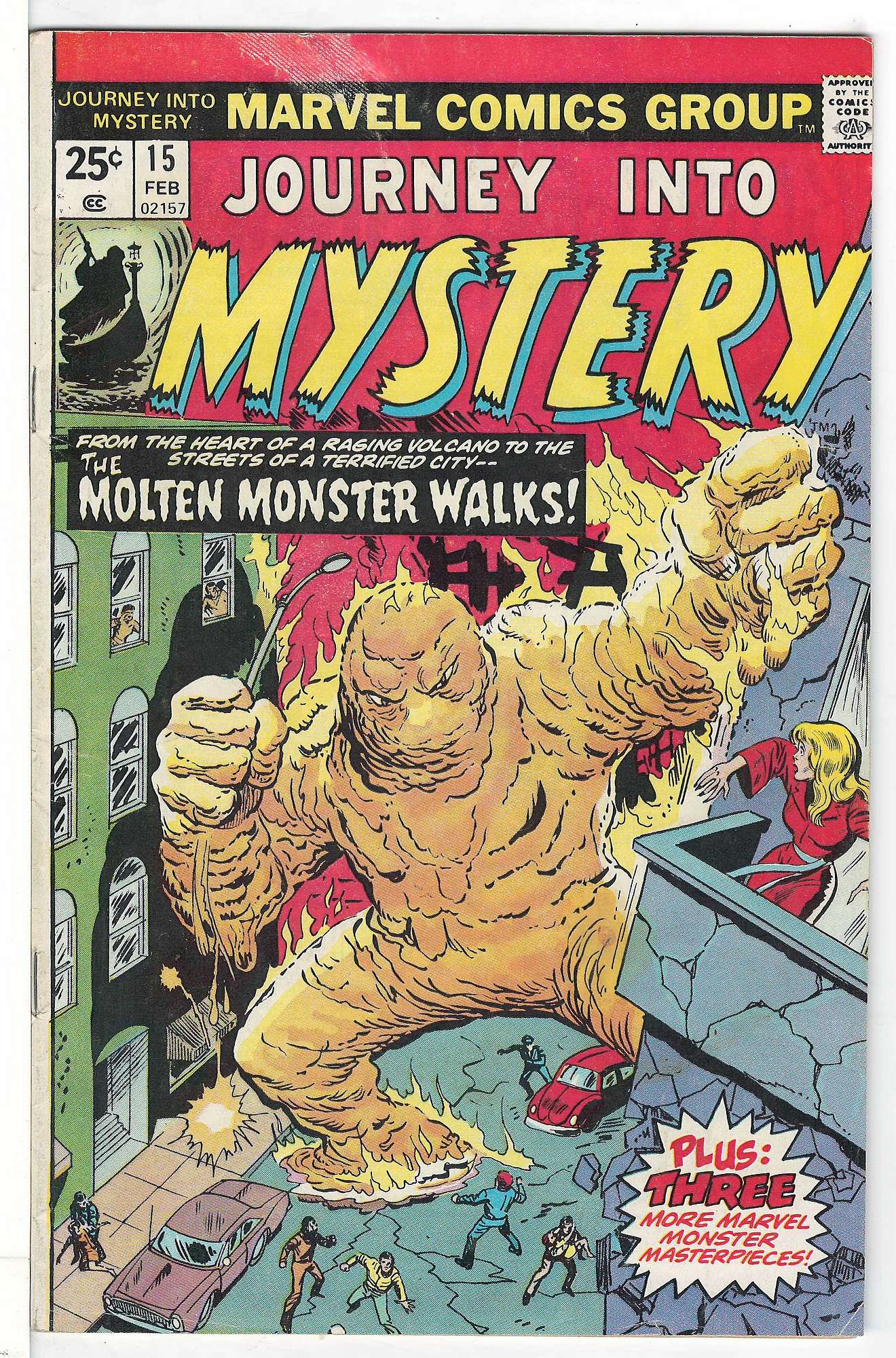 ACTUAL SCAN OF COMIC!<br> Cover of Journey Into Mystery (Vol 2) #15. One of 250,000 Vintage American Comics on sale from Krypton!