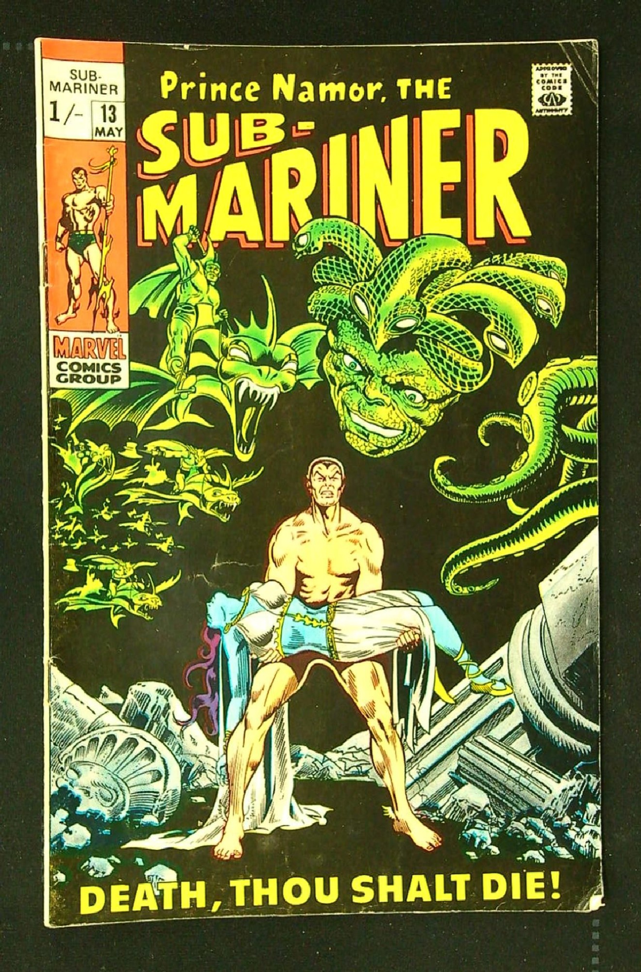 Cover of Sub-Mariner (Vol 1) #13. One of 250,000 Vintage American Comics on sale from Krypton!