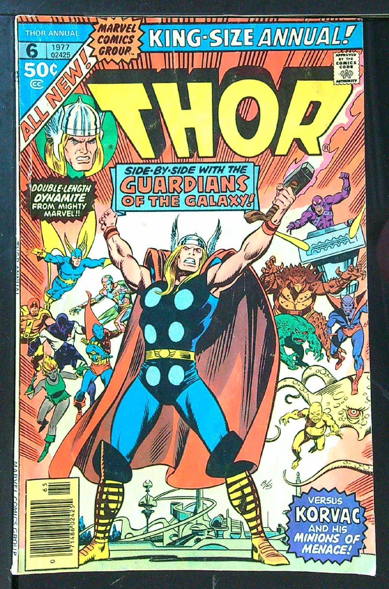 ACTUAL SCAN OF COMIC!<br> Cover of Thor Annual (Vol 1) #6. One of 250,000 Vintage American Comics on sale from Krypton!