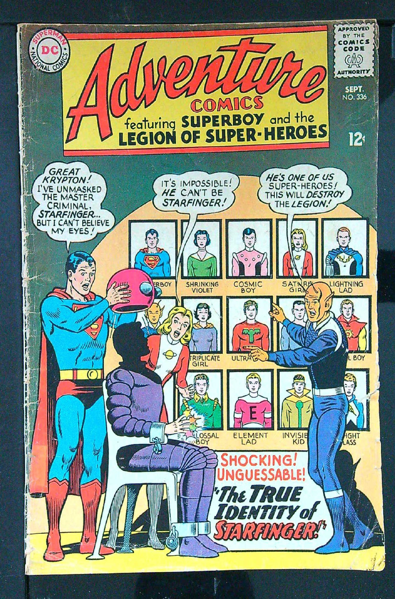 ACTUAL SCAN OF COMIC!<br> Cover of Adventure Comics (Vol 1) #336. One of 250,000 Vintage American Comics on sale from Krypton!