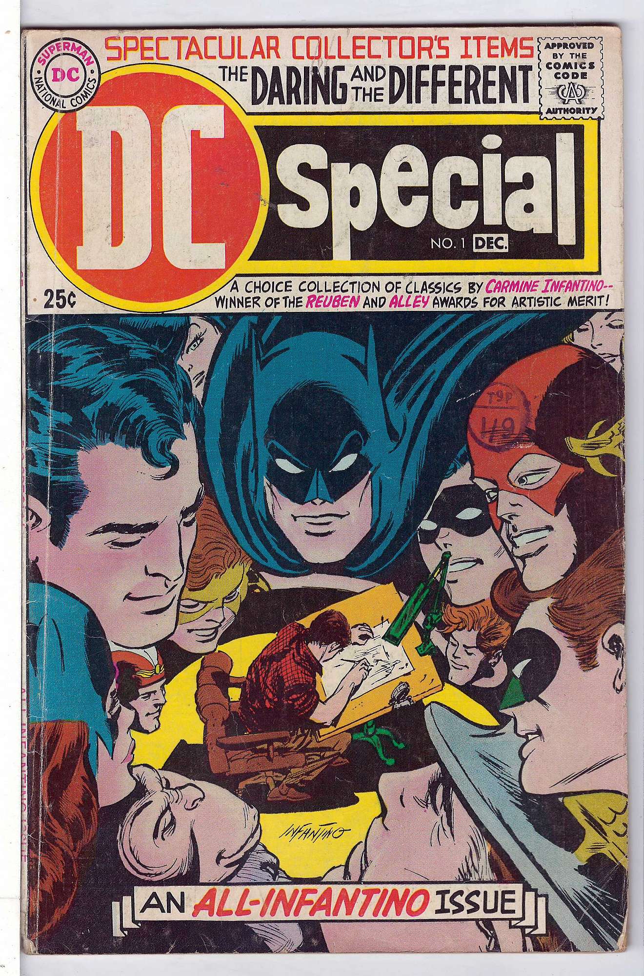 ACTUAL SCAN OF COMIC!<br>Distribution Stamp on Cover - See Scan Cover of DC Special (Vol 1) #1. One of 250,000 Vintage American Comics on sale from Krypton!