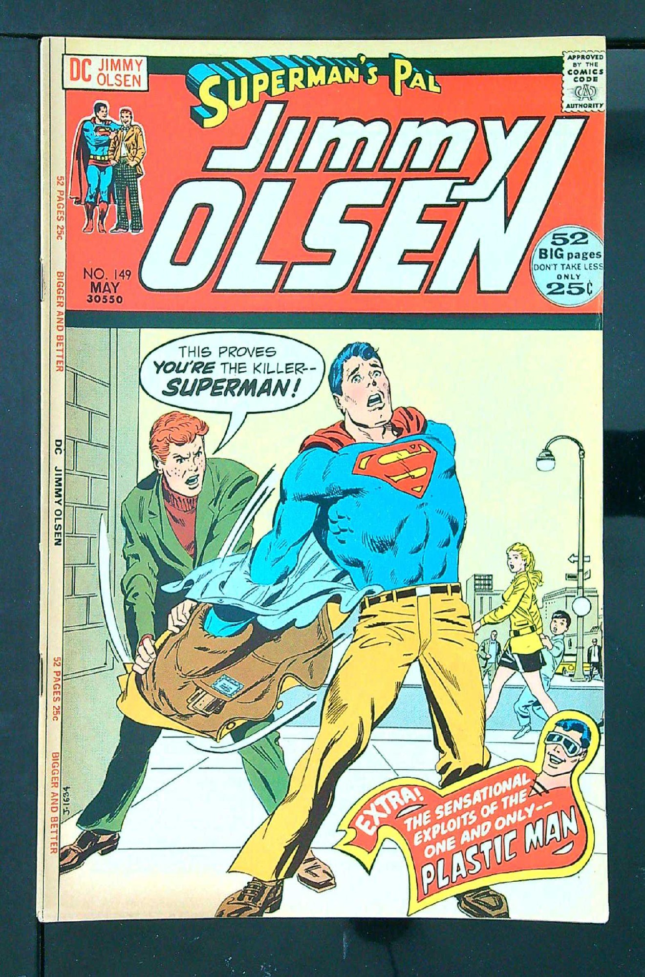 ACTUAL SCAN OF COMIC!<br> Cover of Jimmy Olsen (Vol 1) Supermans Pal #149. One of 250,000 Vintage American Comics on sale from Krypton!