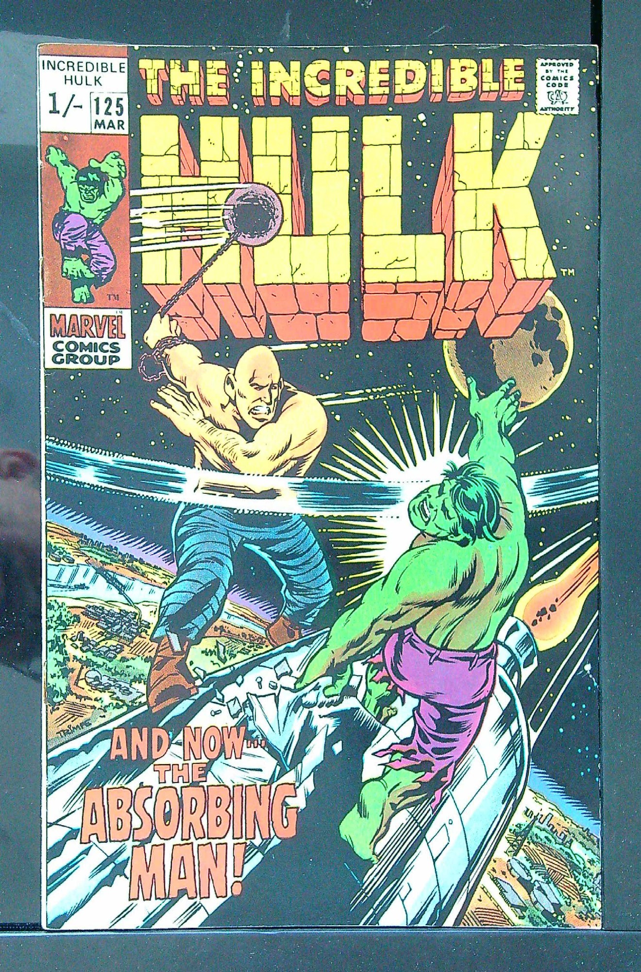 ACTUAL SCAN OF COMIC!<br> Cover of Incredible Hulk (Vol 2) #125. One of 250,000 Vintage American Comics on sale from Krypton!