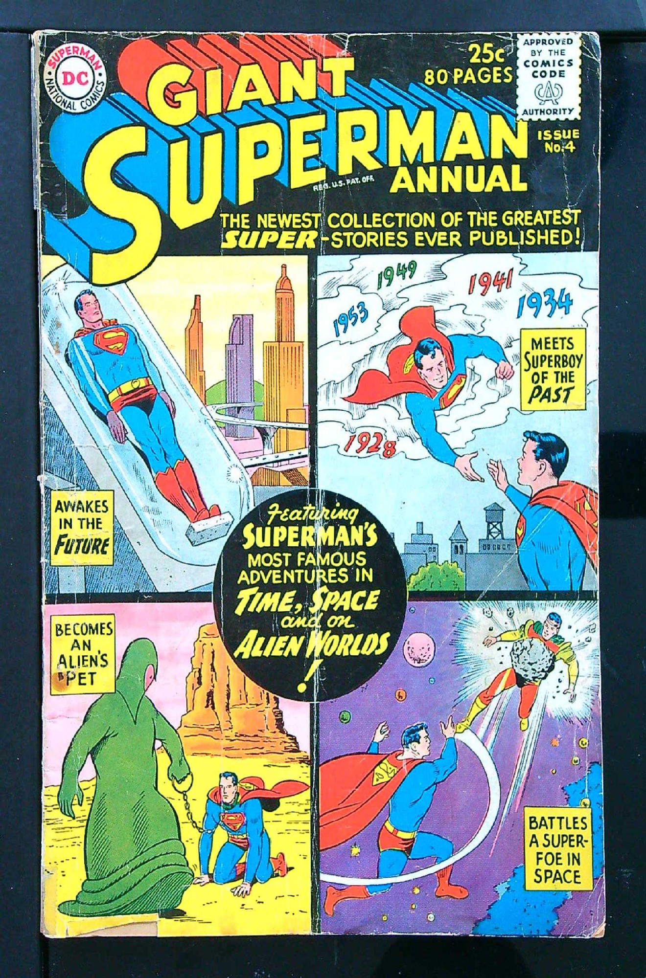 ACTUAL SCAN OF COMIC!<br>Taped Spine - See Scan Cover of Superman Annual (Vol 1) #4. One of 250,000 Vintage American Comics on sale from Krypton!