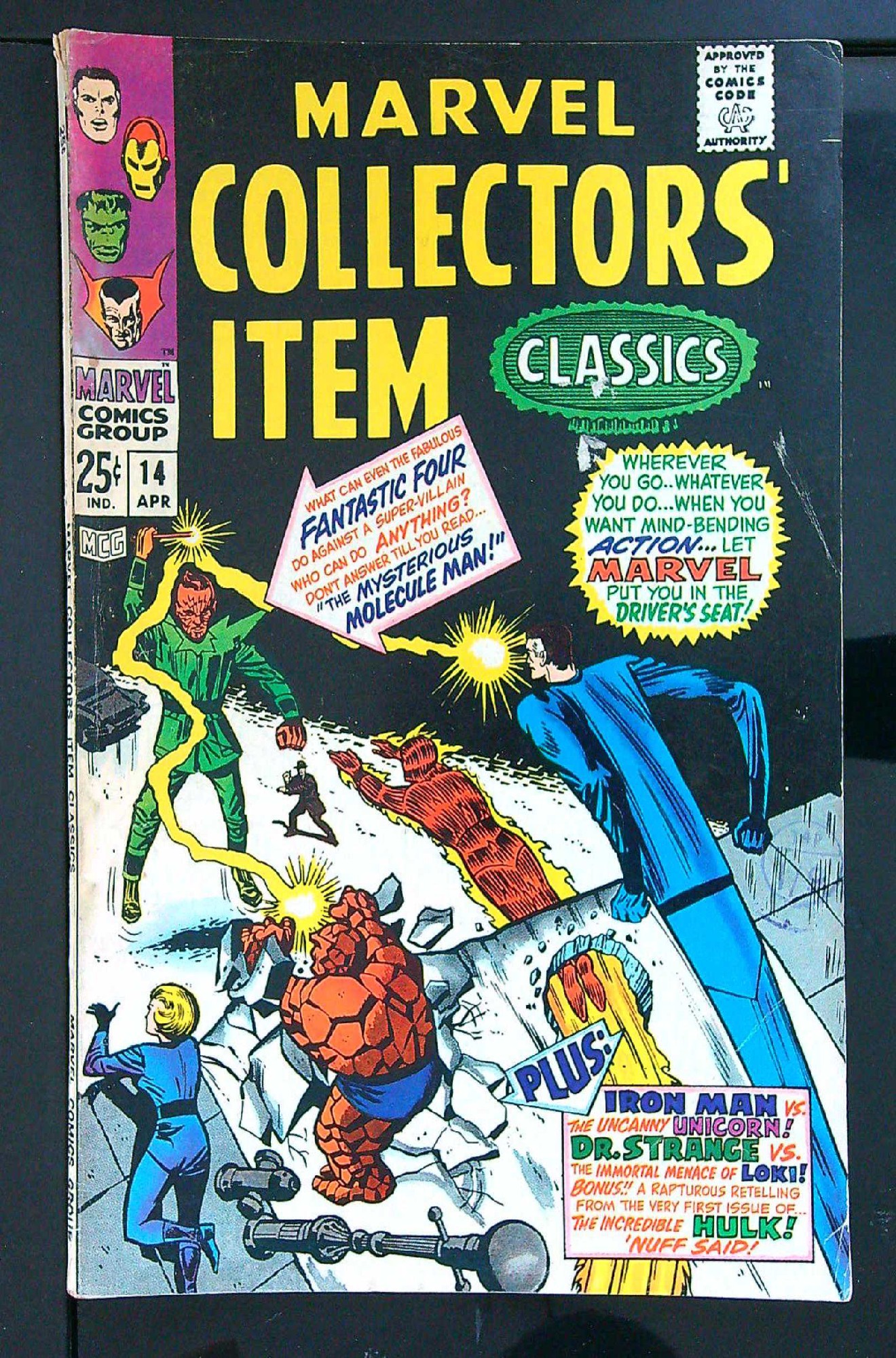 ACTUAL SCAN OF COMIC!<br> Cover of Marvel Collectors Item Classics (Vol 1) #14. One of 250,000 Vintage American Comics on sale from Krypton!