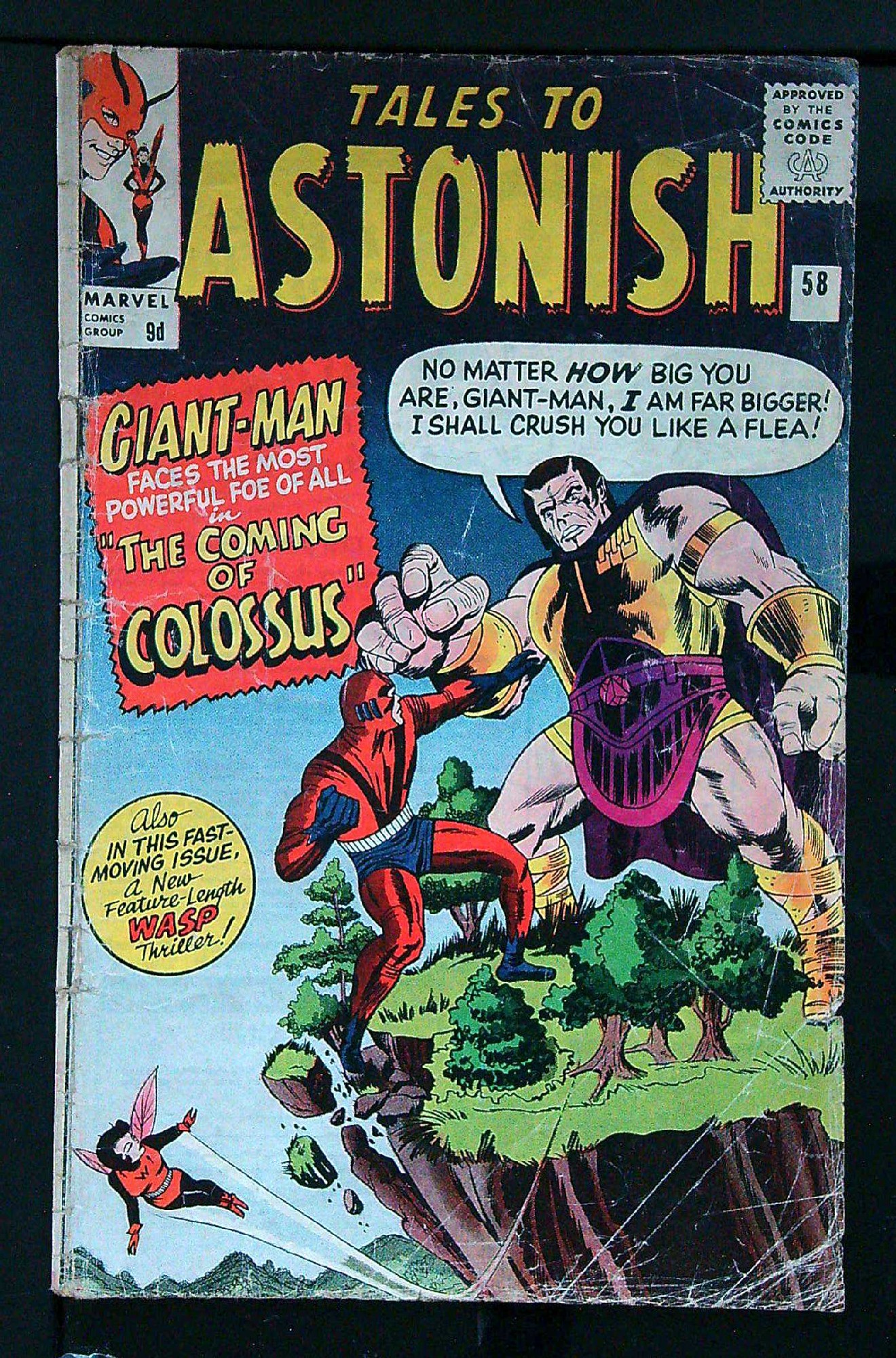 ACTUAL SCAN OF COMIC!<br> Cover of Tales to Astonish (Vol 1) #58. One of 250,000 Vintage American Comics on sale from Krypton!