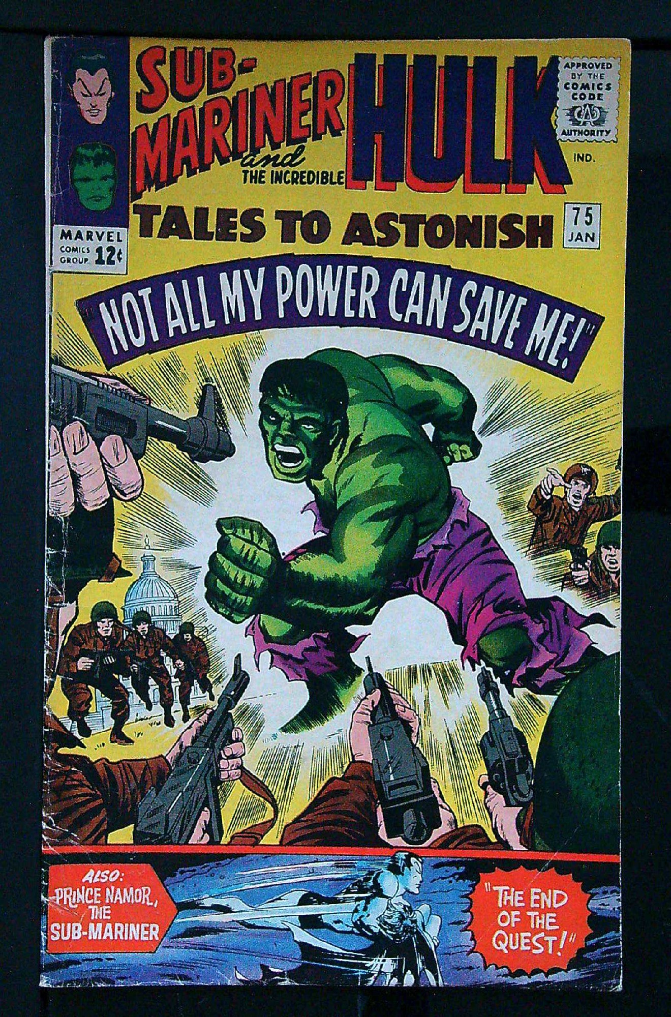ACTUAL SCAN OF COMIC!<br> Cover of Tales to Astonish (Vol 1) #75. One of 250,000 Vintage American Comics on sale from Krypton!