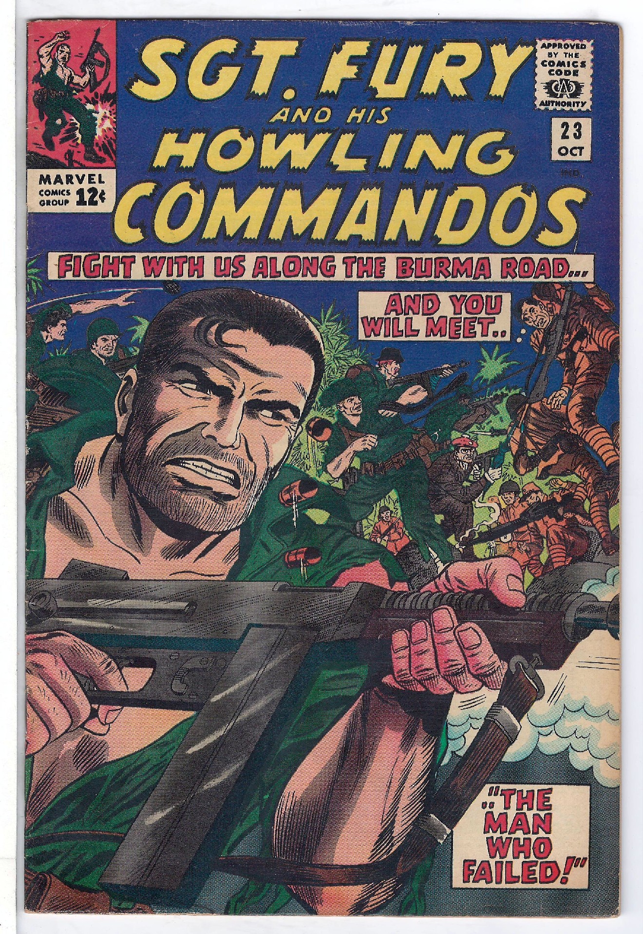 ACTUAL SCAN OF COMIC!<br> Cover of Sgt. Fury & His Howling Commandos #23. One of 250,000 Vintage American Comics on sale from Krypton!