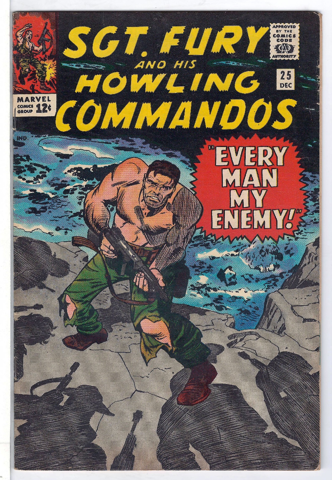 ACTUAL SCAN OF COMIC!<br> Cover of Sgt. Fury & His Howling Commandos #25. One of 250,000 Vintage American Comics on sale from Krypton!