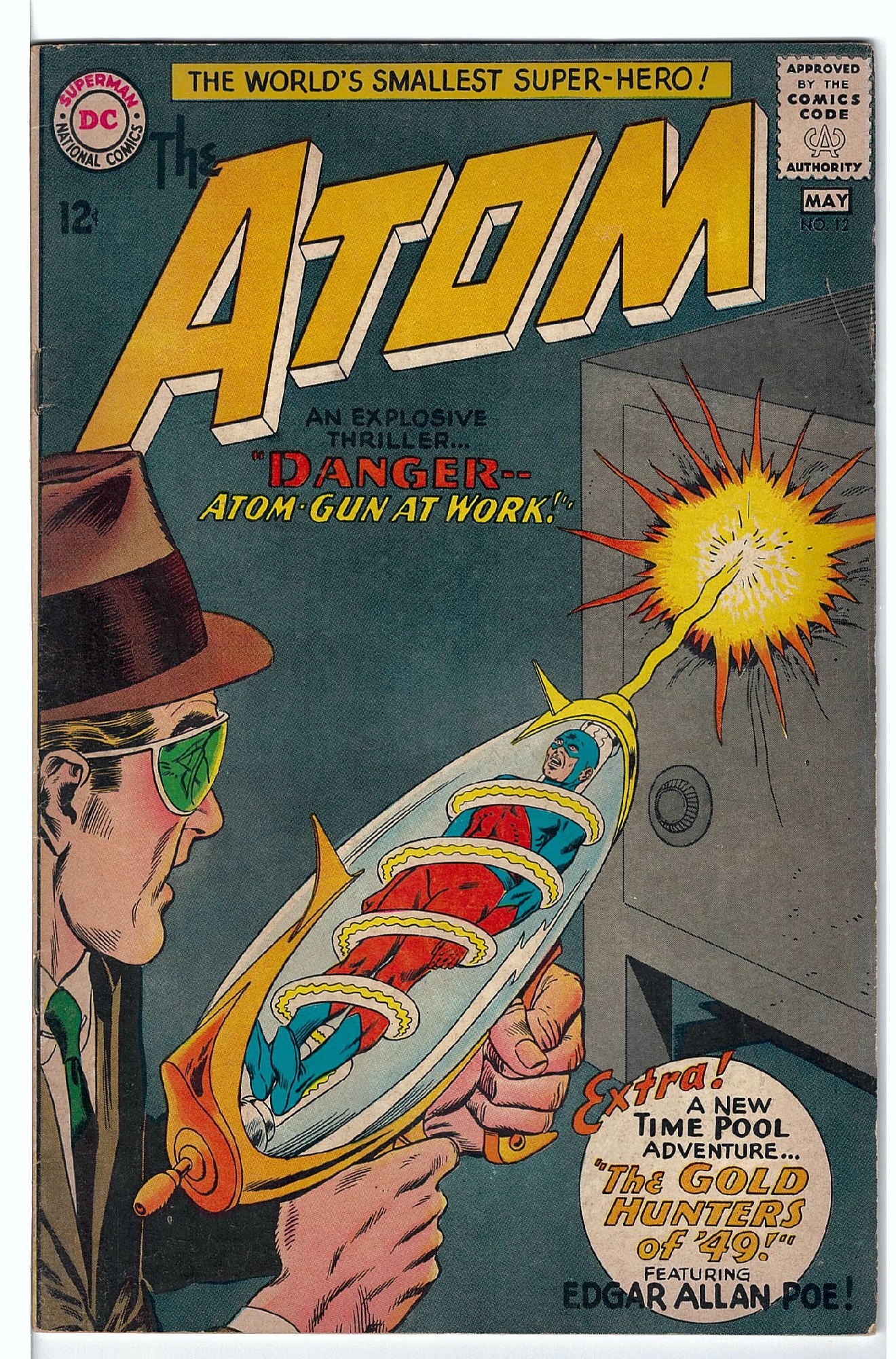 ACTUAL SCAN OF COMIC!<br>Brown Pages Cover of Atom (Vol 1) The #12. One of 250,000 Vintage American Comics on sale from Krypton!