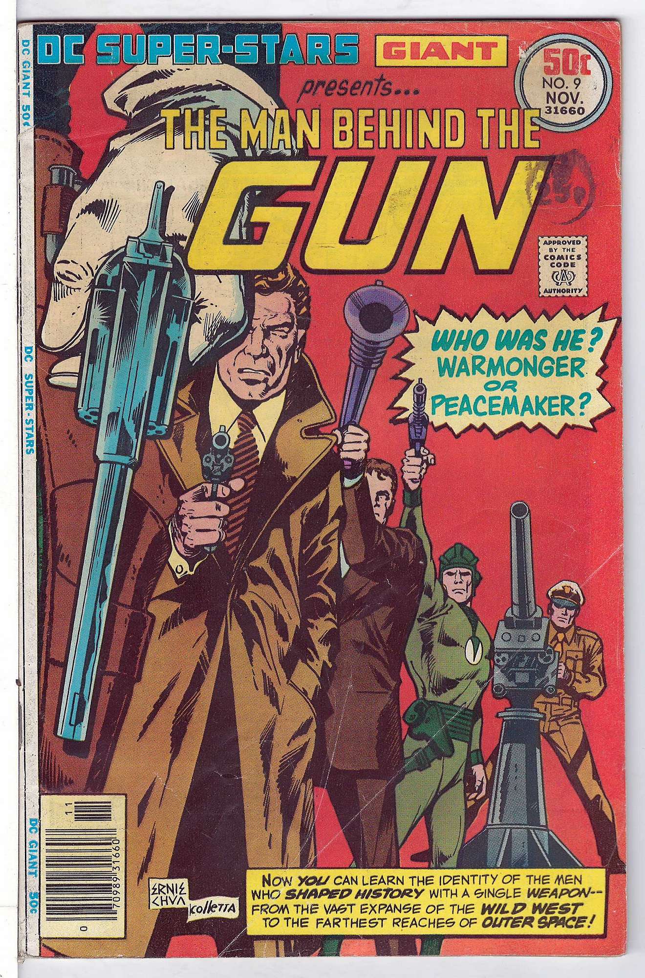 ACTUAL SCAN OF COMIC!<br>Distribution Stamp on Cover - See Scan Cover of DC Super-Stars (Vol 1) #9. One of 250,000 Vintage American Comics on sale from Krypton!