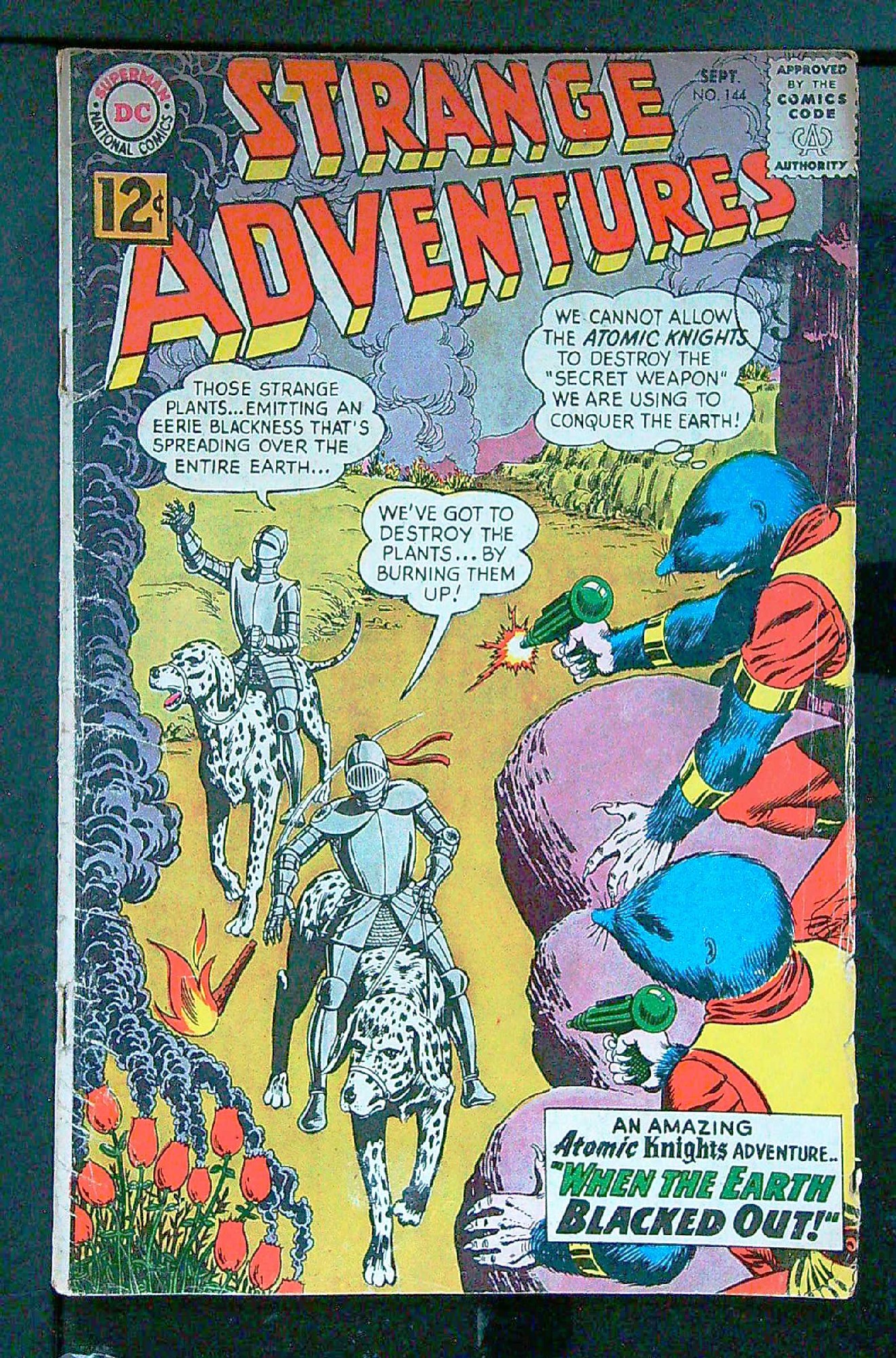 ACTUAL SCAN OF COMIC!<br>Distribution Stamp on Cover - See Scan Cover of Strange Adventures (Vol 1) #144. One of 250,000 Vintage American Comics on sale from Krypton!