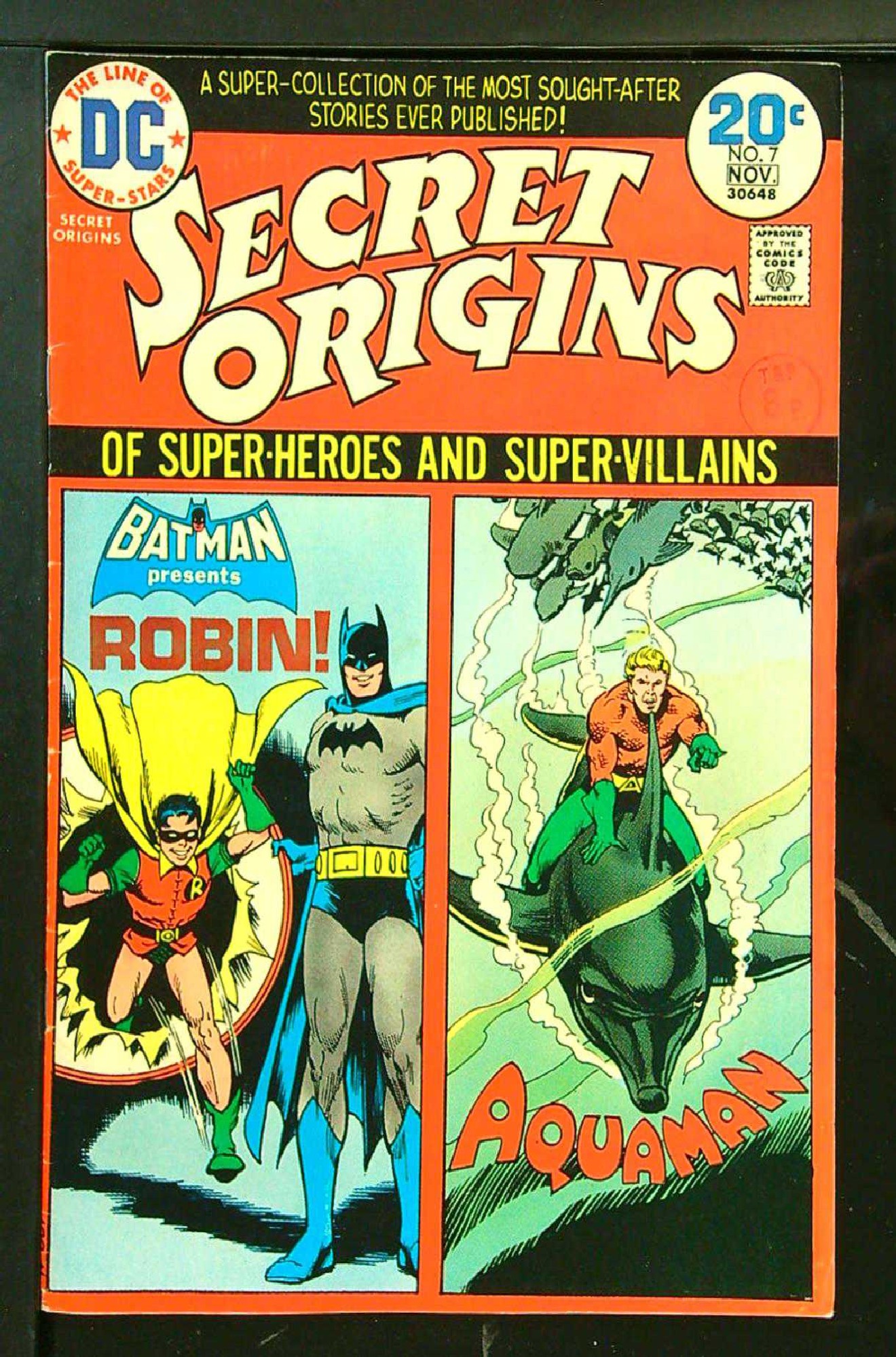 ACTUAL SCAN OF COMIC!<br>Stamp on Cover - See Scan Cover of Secret Origins (Vol 2) #7. One of 250,000 Vintage American Comics on sale from Krypton!