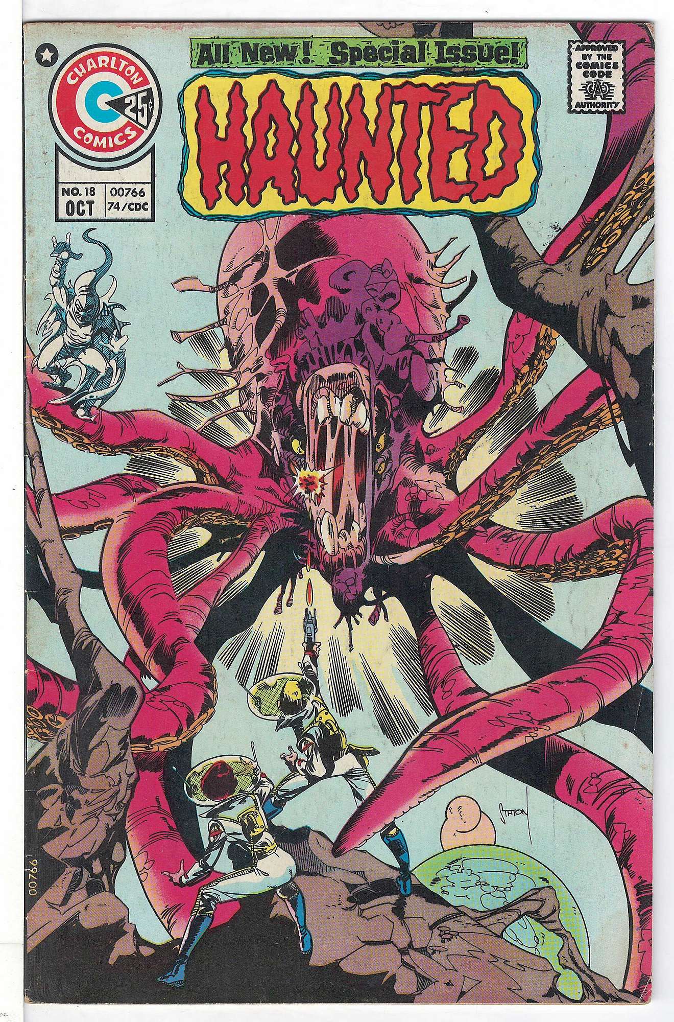 ACTUAL SCAN OF COMIC!<br> Cover of Haunted (Vol 1) #18. One of 250,000 Vintage American Comics on sale from Krypton!