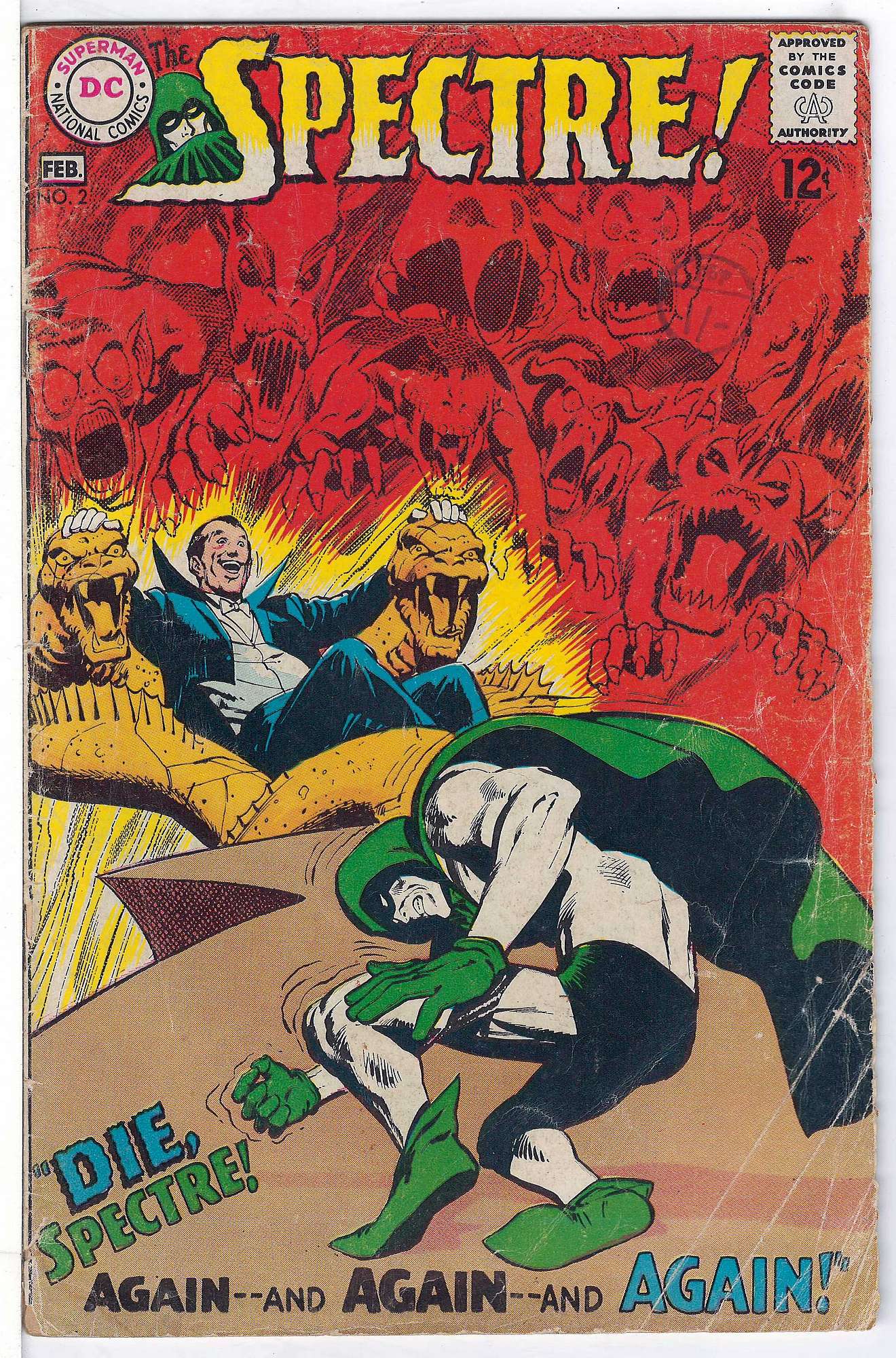 ACTUAL SCAN OF COMIC!<br> Cover of Spectre (Vol 1) #2. One of 250,000 Vintage American Comics on sale from Krypton!