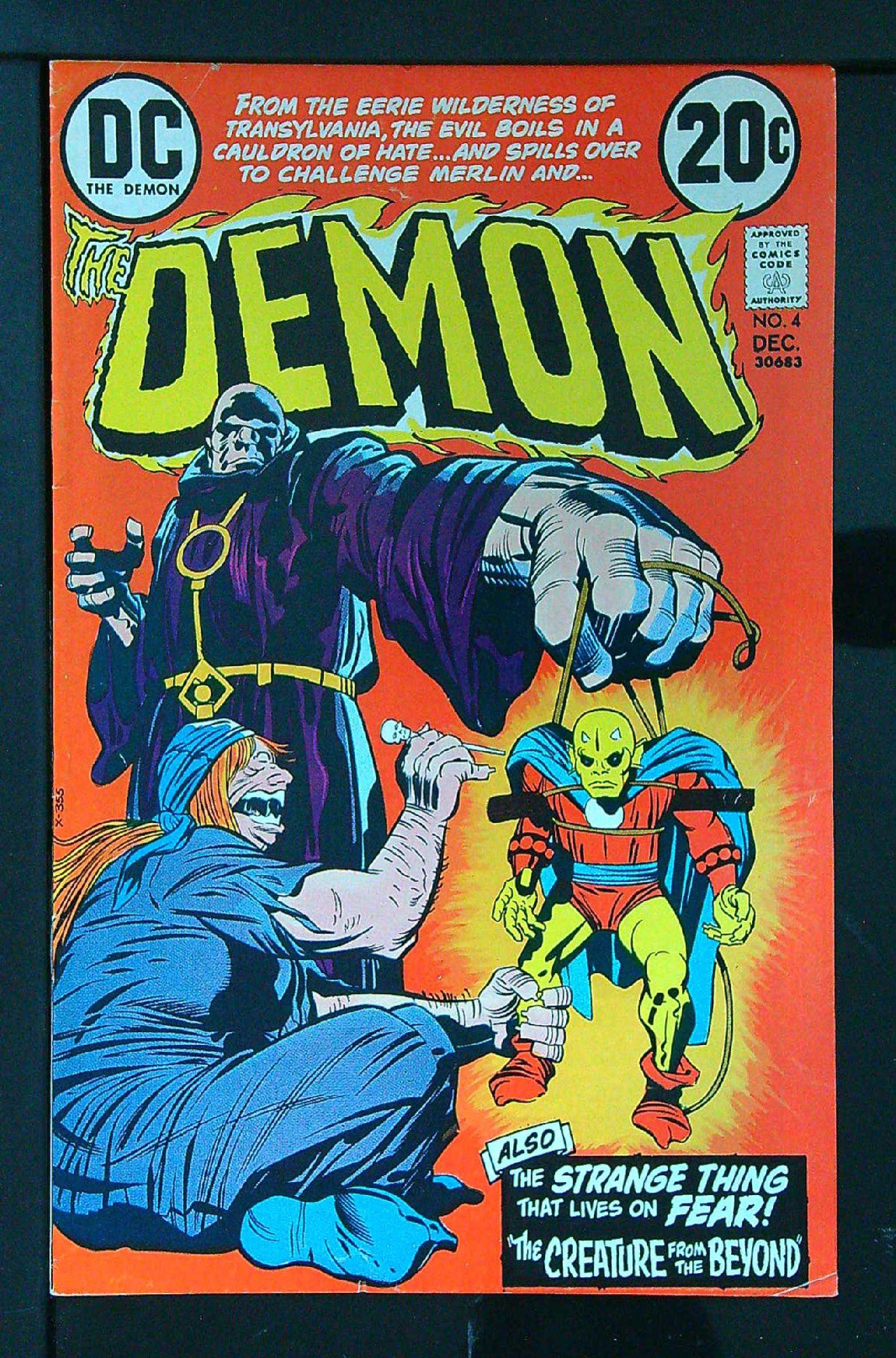 1st Appearance of The Kamara and The Iron Duke<br>ACTUAL SCAN OF COMIC!<br> Cover of Demon (Vol 1) The #4. One of 250,000 Vintage American Comics on sale from Krypton!