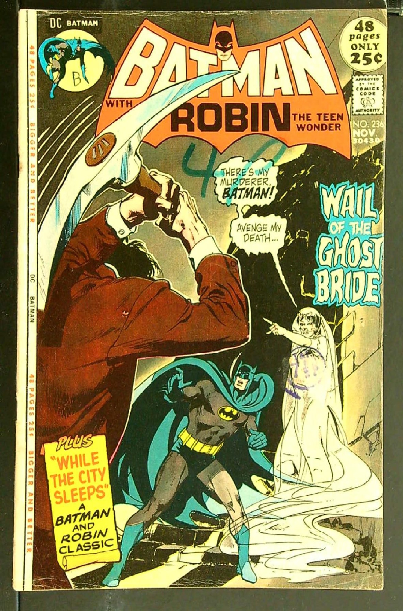 Cover of Batman #236. One of 250,000 Vintage American Comics on sale from Krypton!