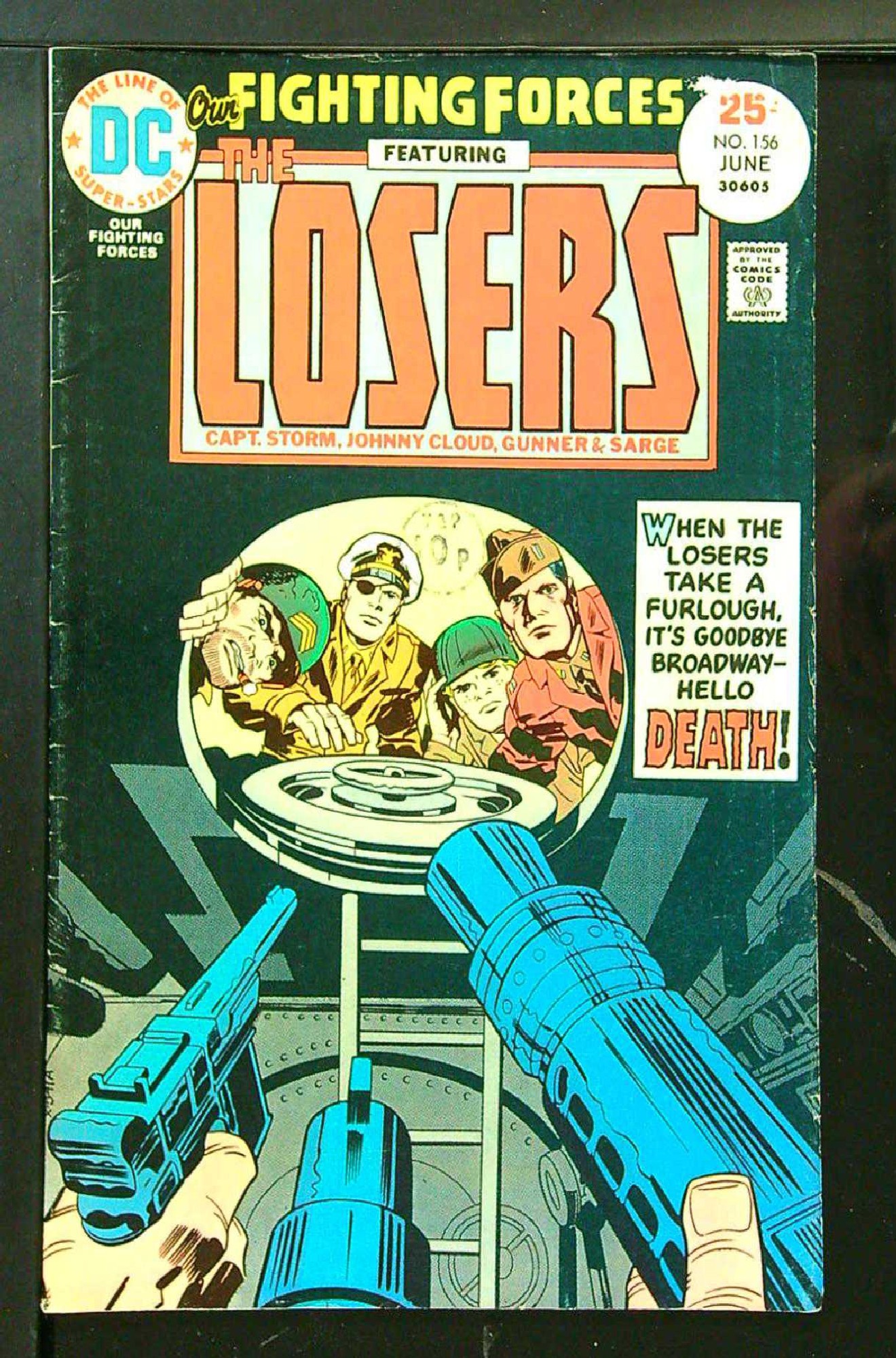 ACTUAL SCAN OF COMIC!<br>Stamp on Cover - See Scan Cover of Our Fighting Forces #156. One of 250,000 Vintage American Comics on sale from Krypton!