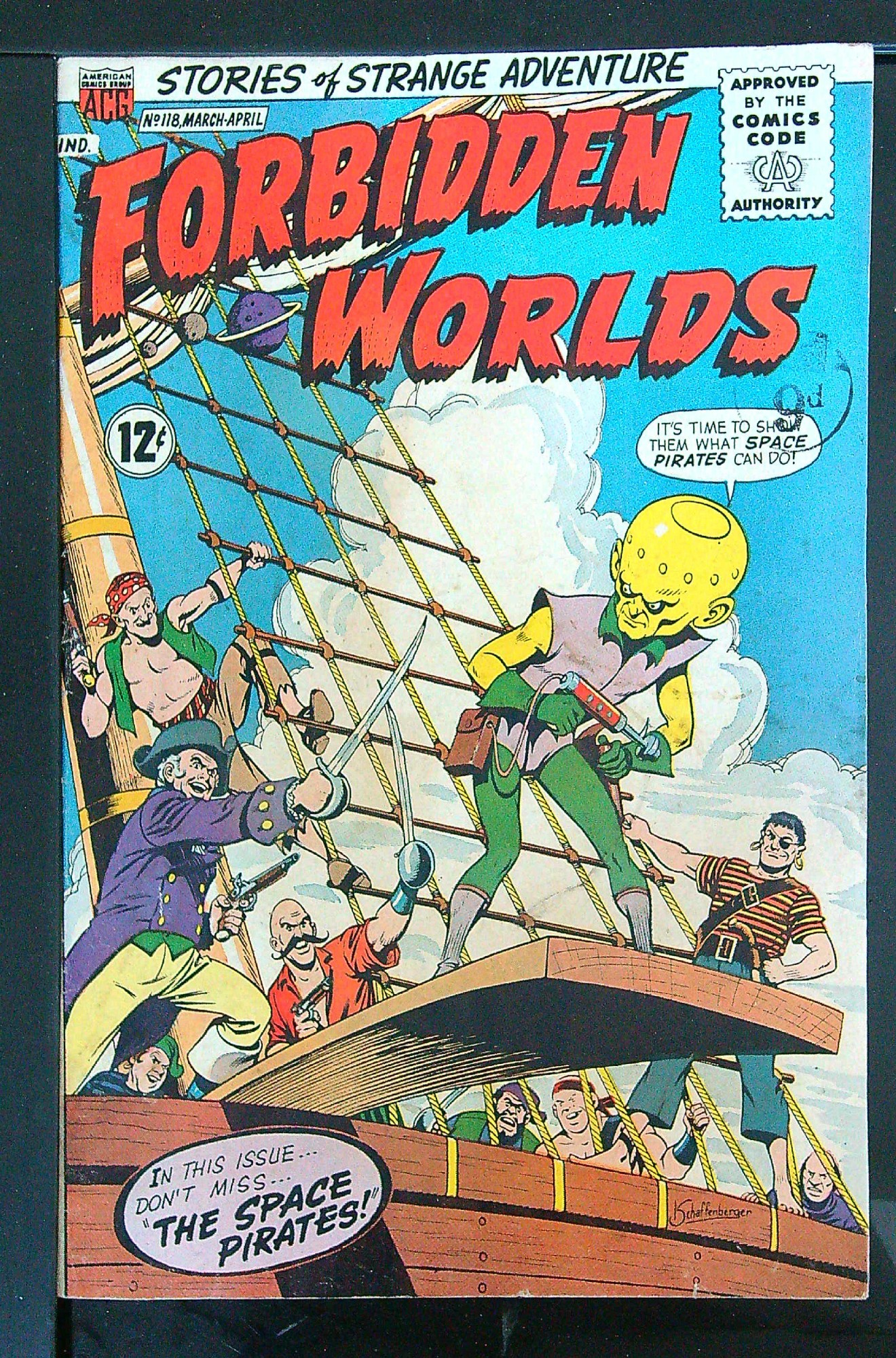 ACTUAL SCAN OF COMIC!<br>Distribution Stamp on Cover - See Scan Cover of Forbidden Worlds (Vol 1) #118. One of 250,000 Vintage American Comics on sale from Krypton!