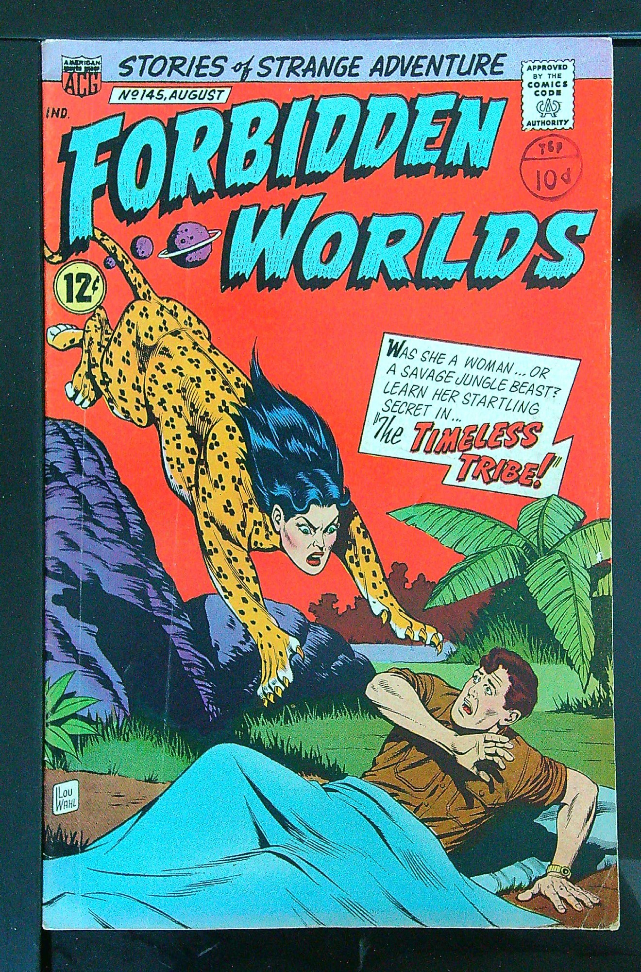 ACTUAL SCAN OF COMIC!<br>Distribution Stamp on Cover - See Scan Cover of Forbidden Worlds (Vol 1) #145. One of 250,000 Vintage American Comics on sale from Krypton!
