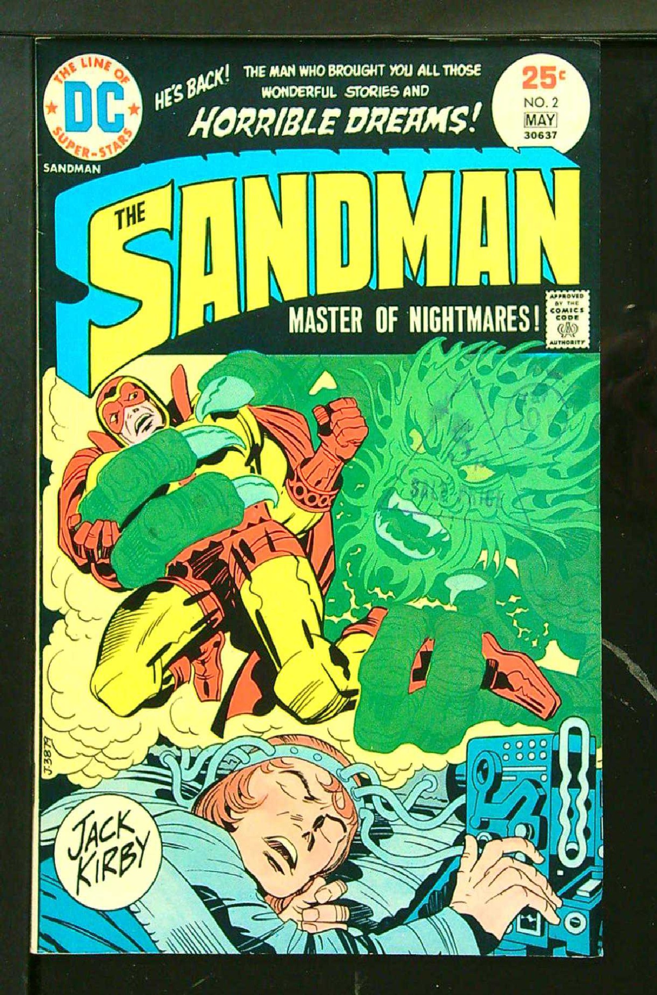 ACTUAL SCAN OF COMIC!<br>Distribution Stamp on Cover - See Scan Cover of Sandman (Vol 1) #2. One of 250,000 Vintage American Comics on sale from Krypton!