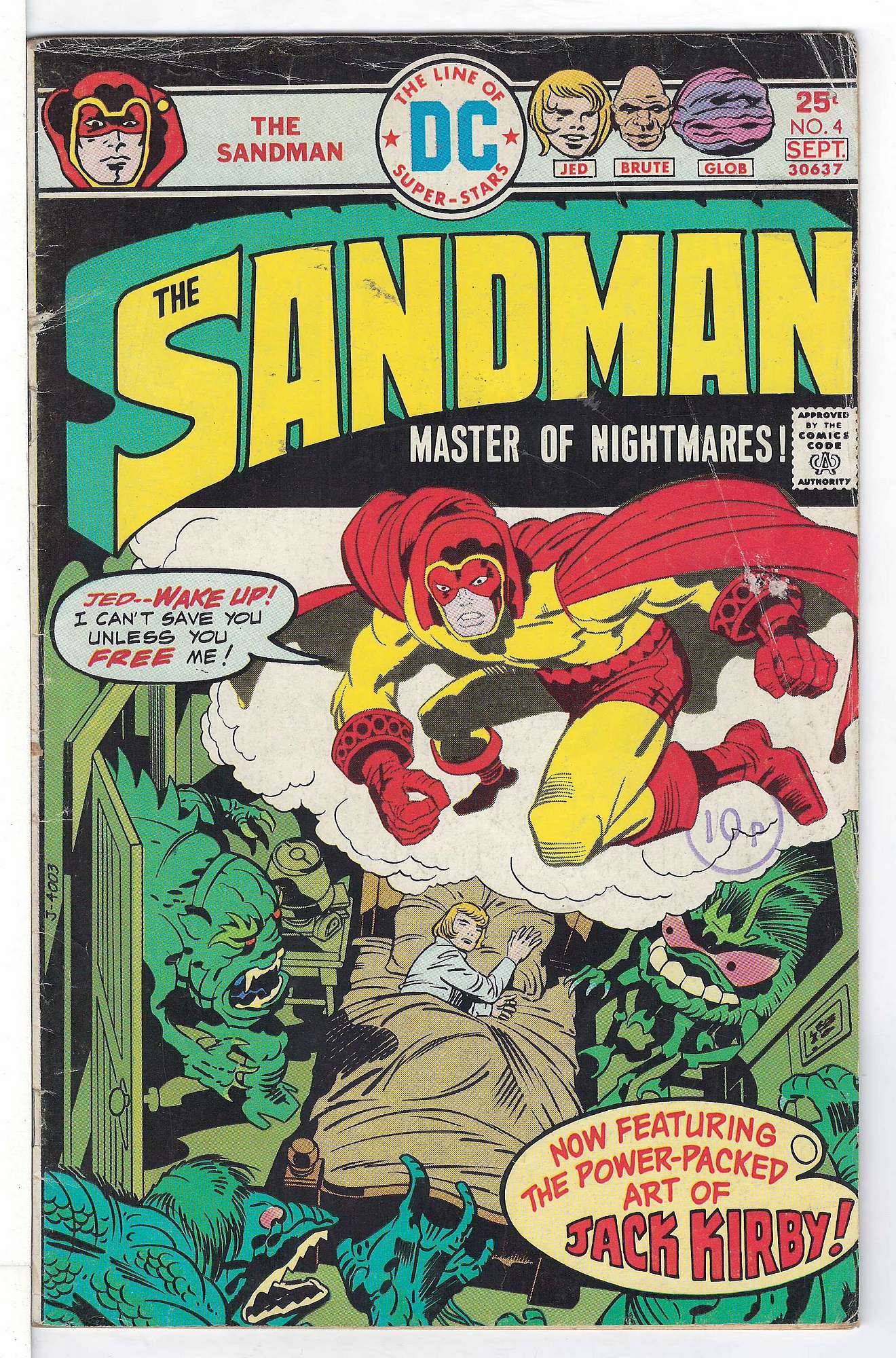 ACTUAL SCAN OF COMIC!<br>Stamp on Cover - See Scan Cover of Sandman (Vol 1) #4. One of 250,000 Vintage American Comics on sale from Krypton!