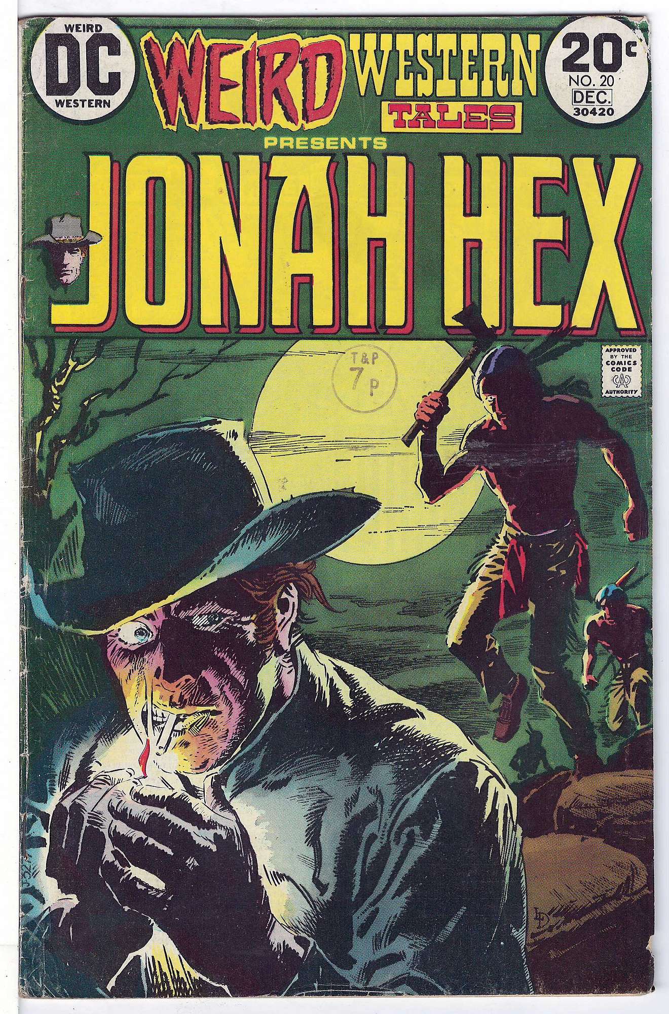 ACTUAL SCAN OF COMIC!<br>Stamp on Cover - See Scan Cover of Weird Western Tales (Vol 1) #20. One of 250,000 Vintage American Comics on sale from Krypton!