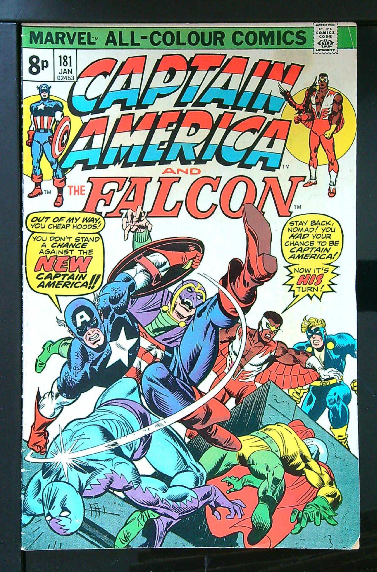ACTUAL SCAN OF COMIC!<br> Cover of Captain America (Vol 1) #181. One of 250,000 Vintage American Comics on sale from Krypton!