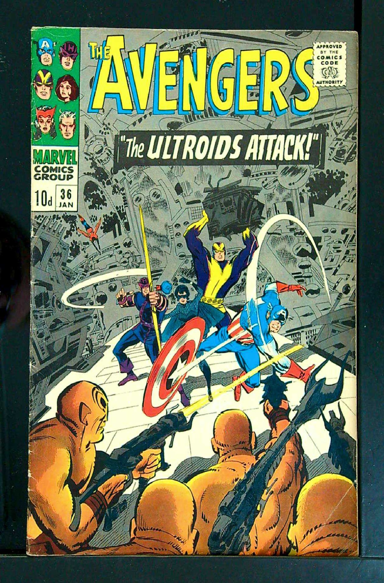 ACTUAL SCAN OF COMIC!<br> Cover of Avengers (Vol 1) #36. One of 250,000 Vintage American Comics on sale from Krypton!